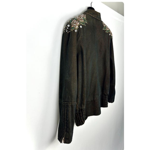 Vintage 1980’s Dark Brown Denim Jacket and Pants - Two Piece Set - XS/S - Picture 8 of 10